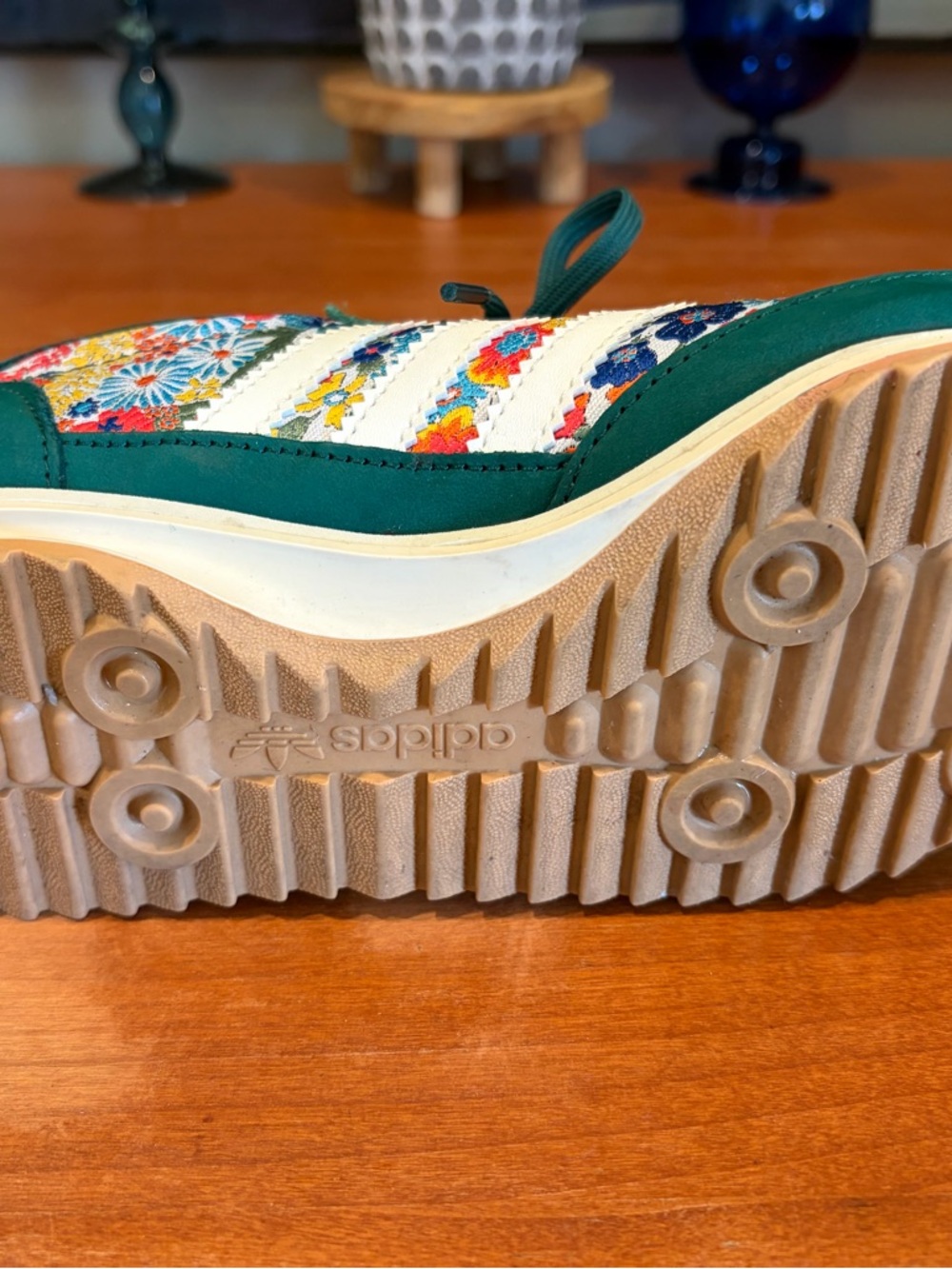 adidas x liberty green floral Embroidered Sneakers - Picture 2 of 5
